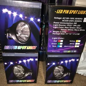 LED blue backdrop spotlight